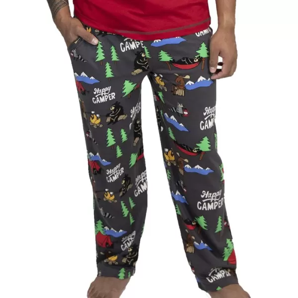 Lazy One Pajama Pants For Men Mens Separate Bottoms Lounge Pants Funny HumorousHappy Camper Pajama Pants