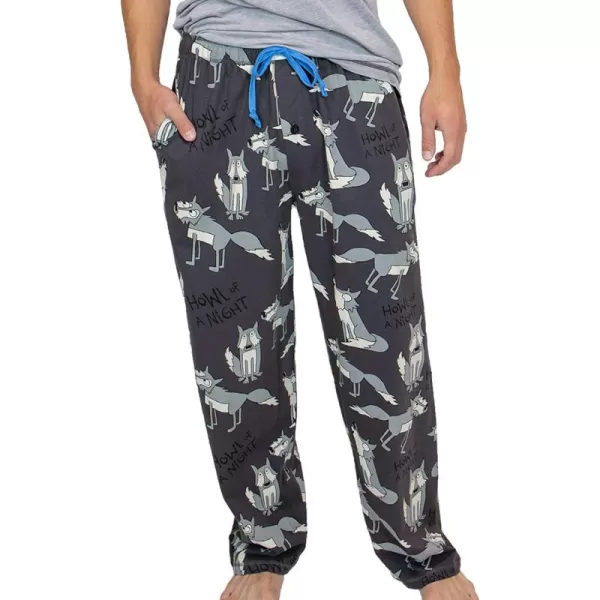 Lazy One Pajama Pants For Men Mens Separate Bottoms Lounge Pants Funny HumorousHowl of a Night Pajama Pants