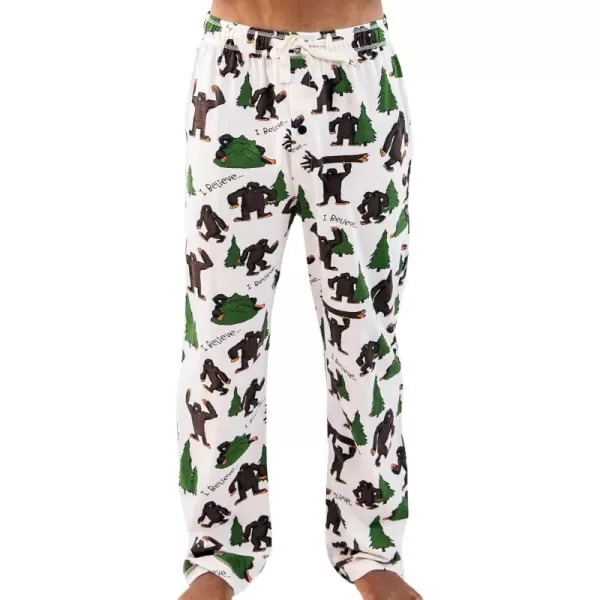 Lazy One Pajama Pants For Men Mens Separate Bottoms Lounge Pants Funny HumorousI Believe Bigfoot Mens Pajama Pants