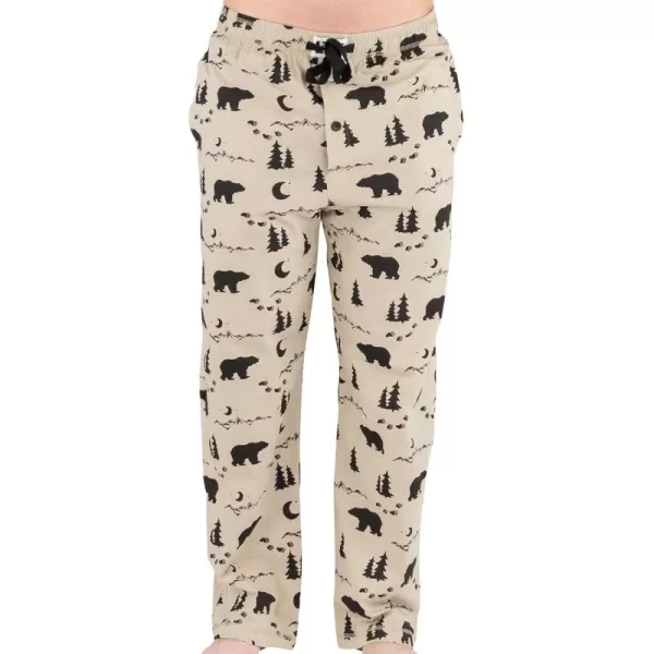 Lazy One Pajama Pants For Men Mens Separate Bottoms Lounge Pants Funny HumorousMountain Bear Pajama Pants
