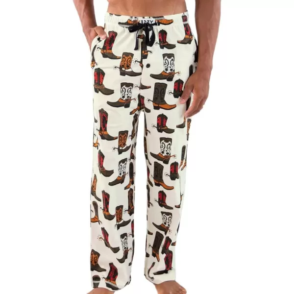 Lazy One Pajama Pants For Men Mens Separate Bottoms Lounge Pants FunnyWhite Boot Mens Pants