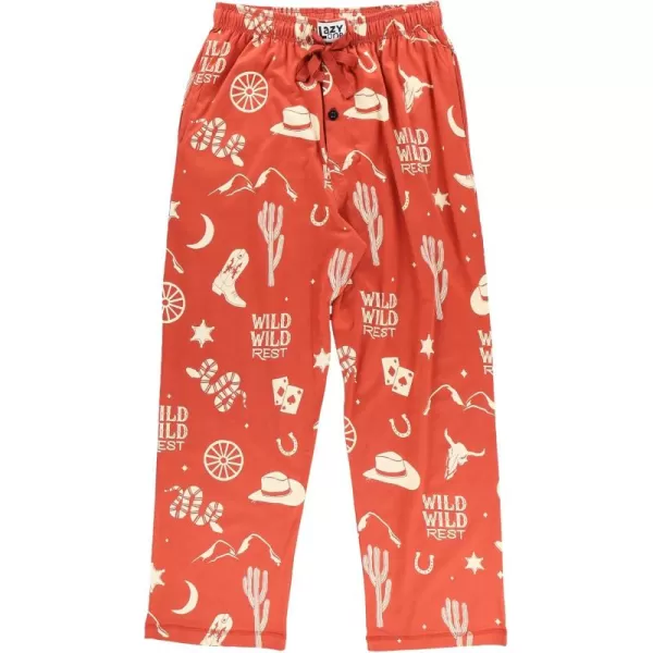 Lazy One Pajama Pants For Men Mens Separate Bottoms Lounge Pants FunnyWild Wild Rest Orange Pajama Pants
