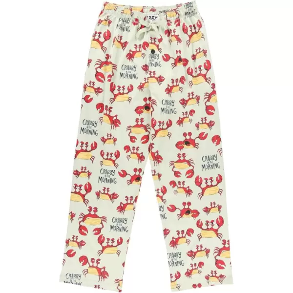 Lazy One Pajama Pants For Men Mens Separate Bottoms Lounge PantsCrabby in the Morning Pj Pant