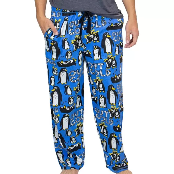 Lazy One Pajama Pants For Men Mens Separate Bottoms Lounge PantsOut Cold Penguin Pajama Pants