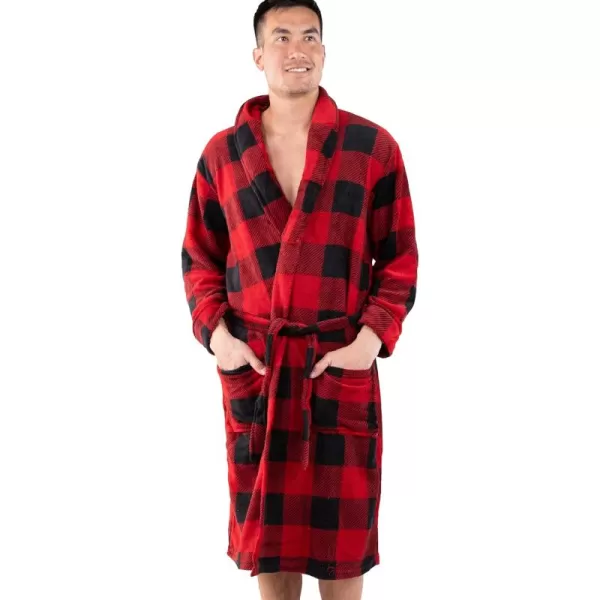 Lazy One UltraCozy Plaid Bathrobes for MenMoose Plaid Bathrobe