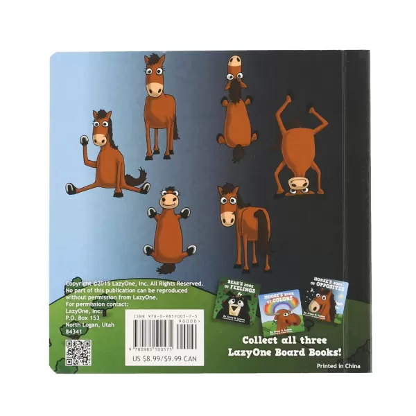 Horses Book of Opposites Learning Board Book for Toddlers