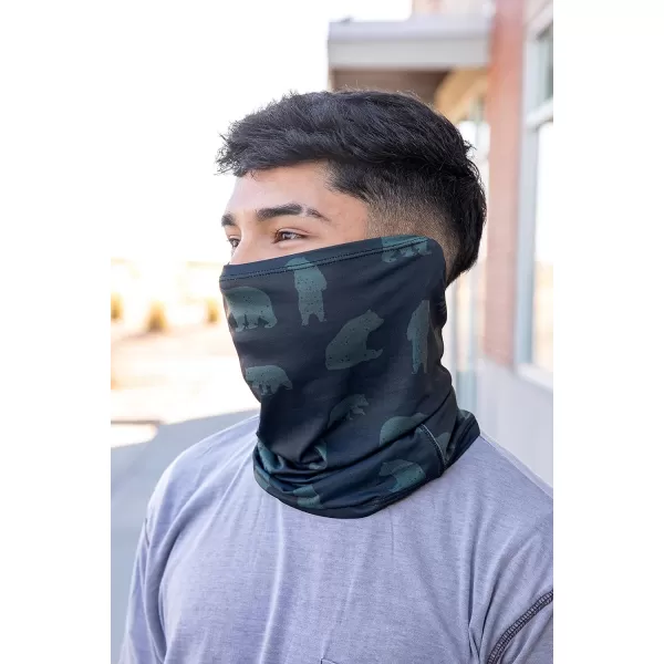 Lazy One Adult Neck Gaiter Face Mask Multifunctional Scarf Headband or Bandana Blue Bear DesignBlue Bear Neck Gaiter