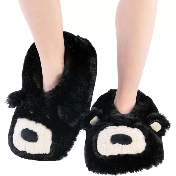 Lazy One Animal Critter Slippers for Kids and Adults Cute Slippers for Kids Cozy SlippersBear Critter Slipper