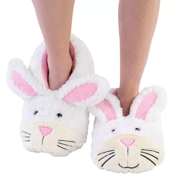 Lazy One Animal Critter Slippers for Kids and Adults Cute Slippers for Kids Cozy SlippersBunny Critter Slipper