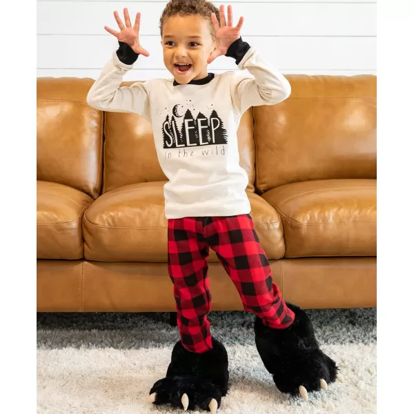 Lazy One Animal Paw Slippers for Kids and Adults Fun Costume for Kids Cozy Furry SlippersBlack Bear Paw Slippers