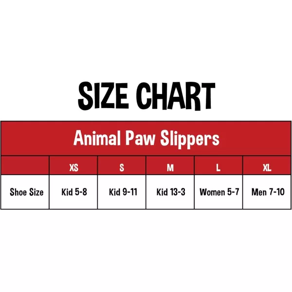 Lazy One Animal Paw Slippers for Kids and Adults Fun Costume for Kids Cozy Furry SlippersDark Brown