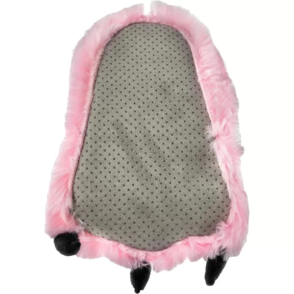 Lazy One Animal Paw Slippers for Kids and Adults Fun Costume for Kids Cozy Furry SlippersPink Bear Paw Slippers