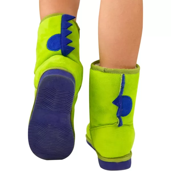 Lazy One Animal Slipper Boots for Kids Cozy Childrens SlippersDino Toasty Toez Toasty Toez