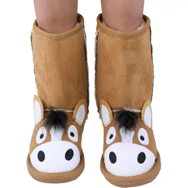 Lazy One Animal Slipper Boots for Kids Cozy Childrens SlippersHorse Boot Toasty Toez