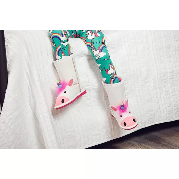 Lazy One Animal Slipper Boots for Kids Cozy Childrens SlippersI Believe Unicorn Toasty Toez