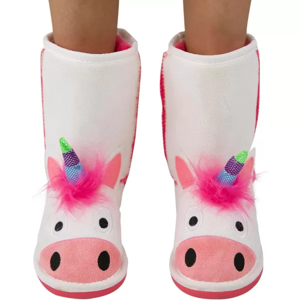 Lazy One Animal Slipper Boots for Kids Cozy Childrens SlippersI Believe Unicorn Toasty Toez
