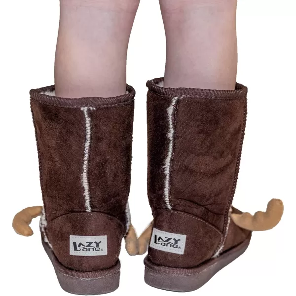 Lazy One Animal Slipper Boots for Kids Cozy Childrens SlippersMoose Boot Toasty Toez