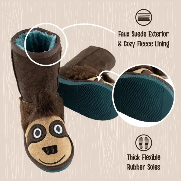Lazy One Animal Slipper Boots for Kids Cozy Childrens SlippersSloth Toasty Toez