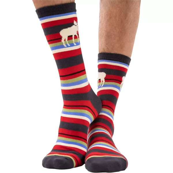 Lazy One CrewLength Funny Socks for Women and Men Crazy Crew Socks with Designs Novelty Socks in Adult Sizes Pack of 2Classy Moose Sock Pack