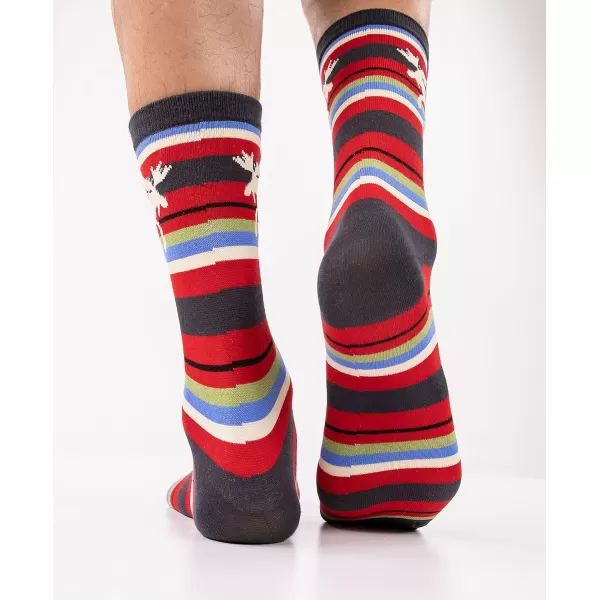 Lazy One CrewLength Funny Socks for Women and Men Crazy Crew Socks with Designs Novelty Socks in Adult Sizes Pack of 2Classy Moose Sock Pack