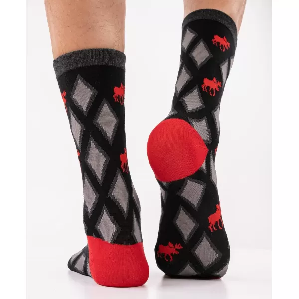 Lazy One CrewLength Funny Socks for Women and Men Crazy Crew Socks with Designs Novelty Socks in Adult Sizes Pack of 2Classy Moose Sock Pack
