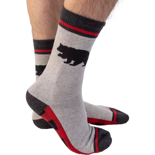 Lazy One CrewLength Funny Socks for Women and Men Crazy Crew Socks with Designs Novelty Socks in Adult Sizes Pack of 2Plaid Sock Pack