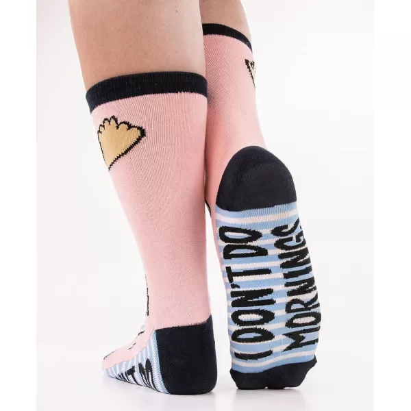 Lazy One CrewLength Funny Socks for Women and Men Crazy Crew Socks with Designs Novelty Socks in Adult Sizes Pack of 2Wild Moose Sock Pack