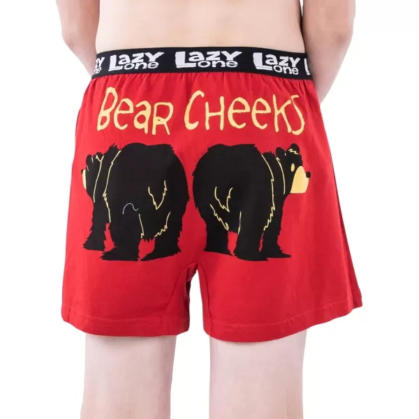 Lazy One Funny Animal Boxers Novelty Boxer Shorts Hunorous Kids Underwear Gag Gifts for BoysBear Cheeks Kids Boxer