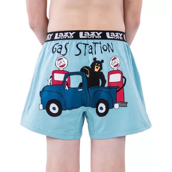 Lazy One Funny Animal Boxers Novelty Boxer Shorts Hunorous Kids Underwear Gag Gifts for BoysGas Station Kid Boxer