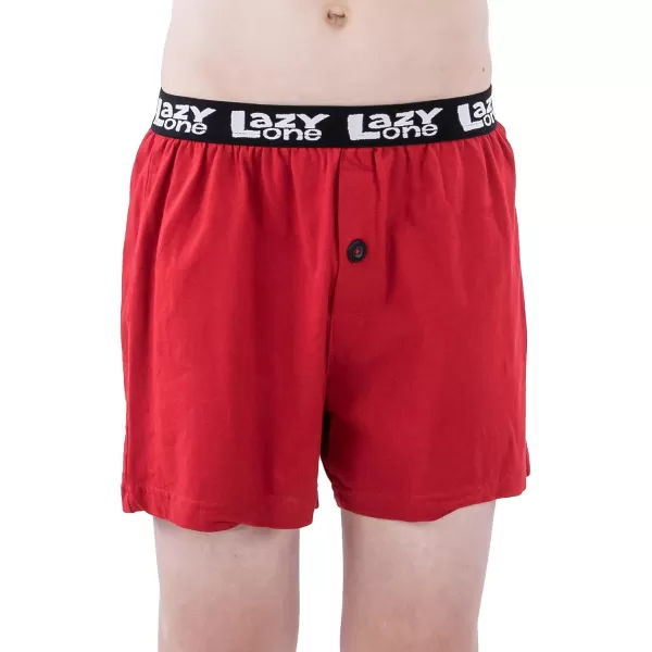 Lazy One Funny Animal Boxers Novelty Boxer Shorts Hunorous Kids Underwear Gag Gifts for BoysHappy Camper Kids Boxer
