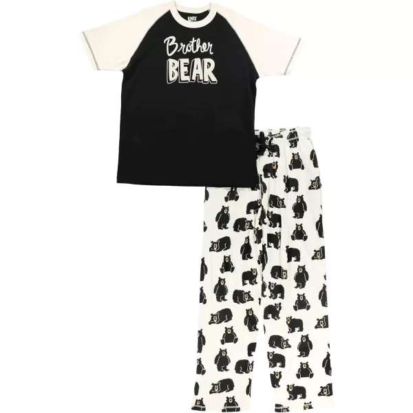Lazy One Matching Family Pajama Sets for Adults Kids and Baby Family BearBrother Bear Mens Pajama Set
