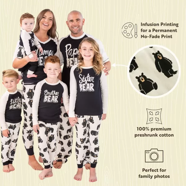 Lazy One Matching Family Pajama Sets for Adults Kids and Baby Family BearMama Bear Infant Onsie