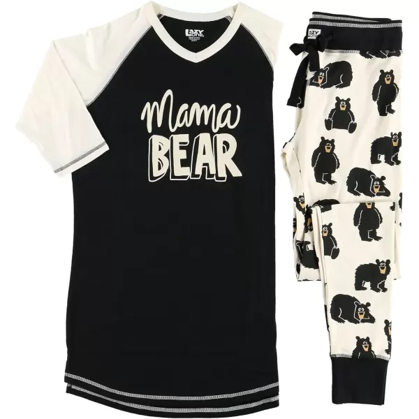 Lazy One Matching Family Pajama Sets for Adults Kids and Baby Family BearMama Bear Pajama Set
