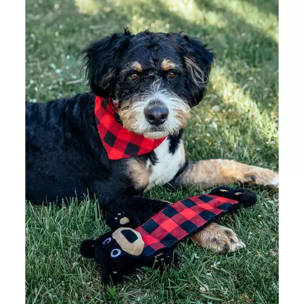 Lazy One Moose Squeaky Dog Toy Soft Crinkle Toy for Dogs HeavyDuty Construction for Heavy ChewersBear Dog Toy