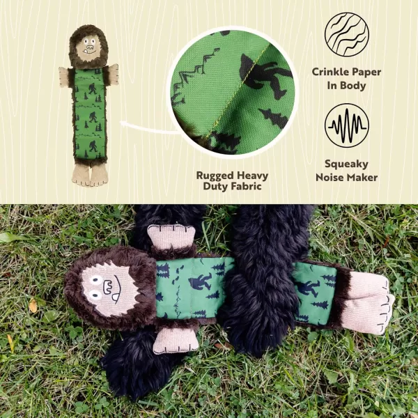 Lazy One Moose Squeaky Dog Toy Soft Crinkle Toy for Dogs HeavyDuty Construction for Heavy ChewersBigfoot Dog Toy