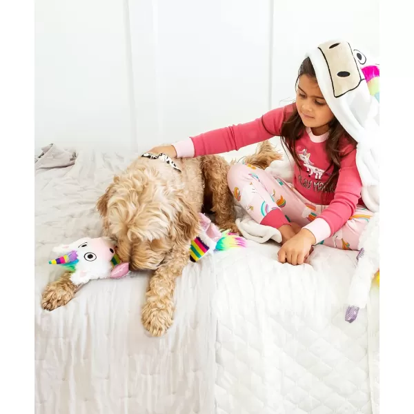 Lazy One Moose Squeaky Dog Toy Soft Crinkle Toy for Dogs HeavyDuty Construction for Heavy ChewersUnicorn Dog Toy