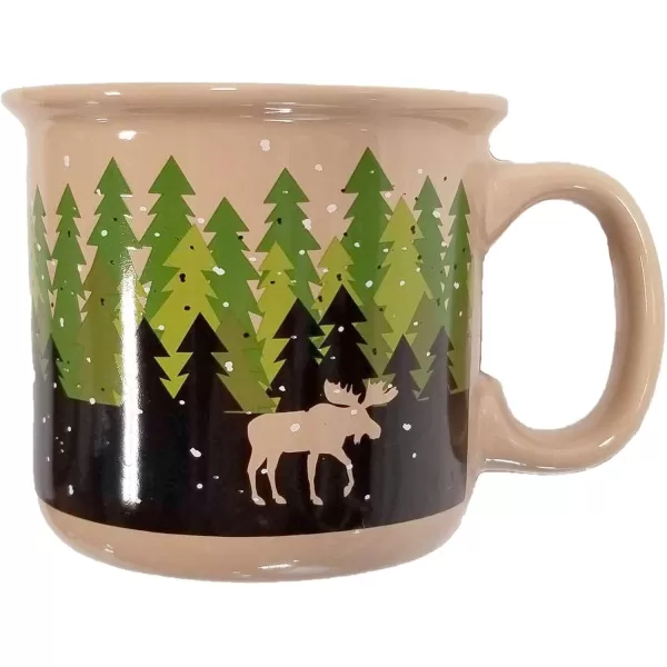 Lazy One Novelty Mugs Funny Gift Mug for Family Friends or Coworkers in your Office Set of 4 Happy CamperForest Mug 4 Pack