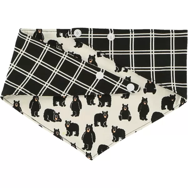 Lazy One Reversible Dog Bandana Cute Accessories for Pets Stripes MediumLarge LabsFamily Bear Dog Bandana