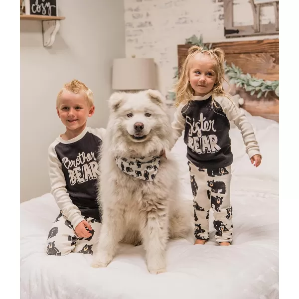 Lazy One Reversible Dog Bandana Cute Accessories for Pets Stripes MediumLarge LabsFamily Bear Dog Bandana