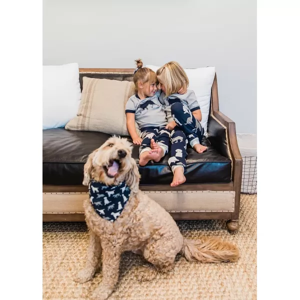 Lazy One Reversible Dog Bandana Cute Accessories for Pets Stripes MediumLarge LabsLabs