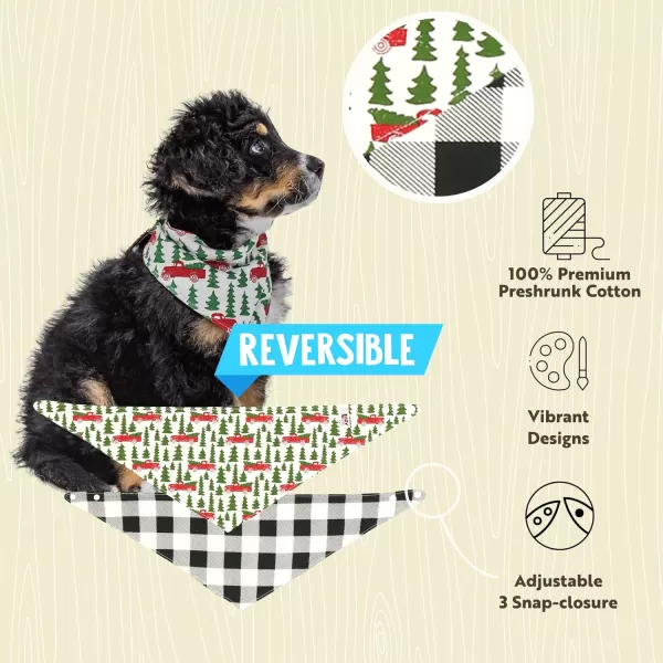 Lazy One Reversible Dog Bandana Cute Accessories for Pets Stripes MediumLarge LabsTailgate Dog Bandana