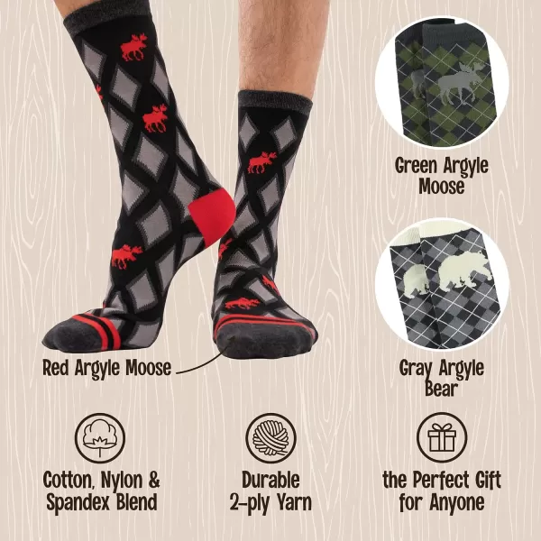 Lazy One Sock Bundle Animal Designs Womens Sizes 5595 Mens Sizes 4575Argyle Sock Pack