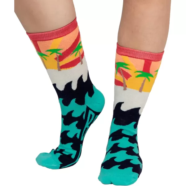 Lazy One Sock Bundle Animal Designs Womens Sizes 5595 Mens Sizes 4575Beach Sock Pack