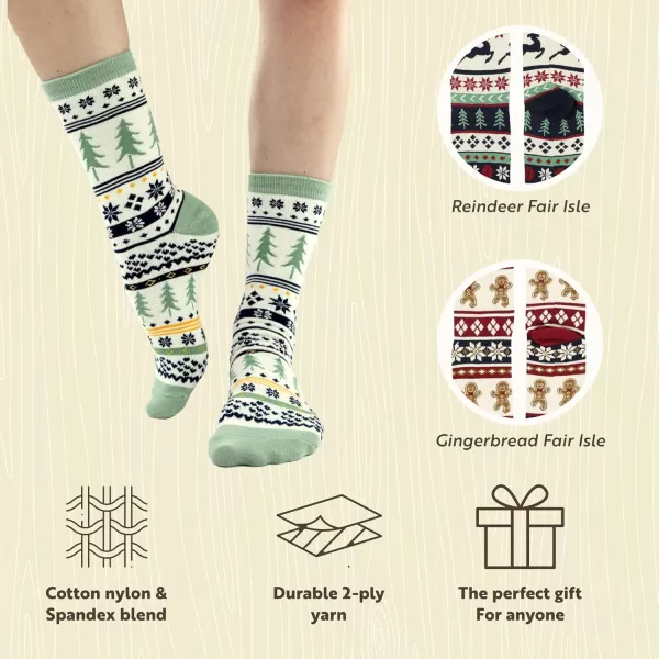 Lazy One Sock Bundle Animal Designs Womens Sizes 5595 Mens Sizes 4575Christmas Fair Isle Sock Pack