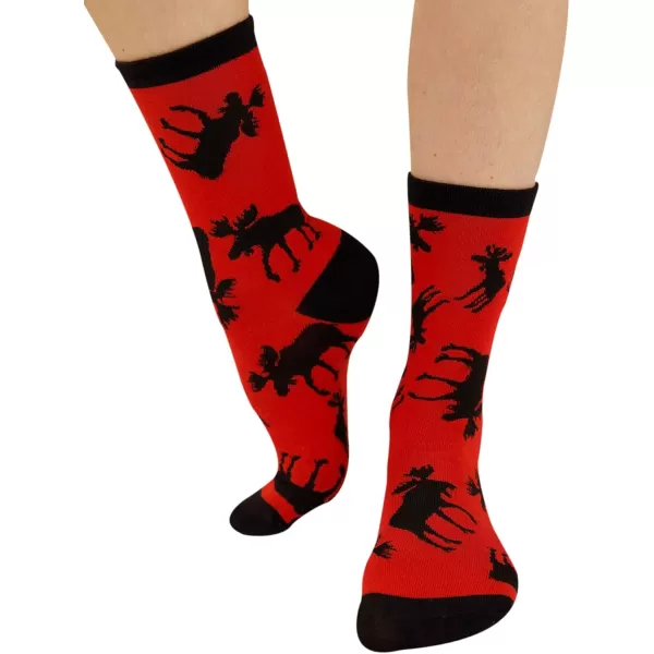Lazy One Sock Bundle Animal Designs Womens Sizes 5595 Mens Sizes 4575Classic Moose Sock Pack