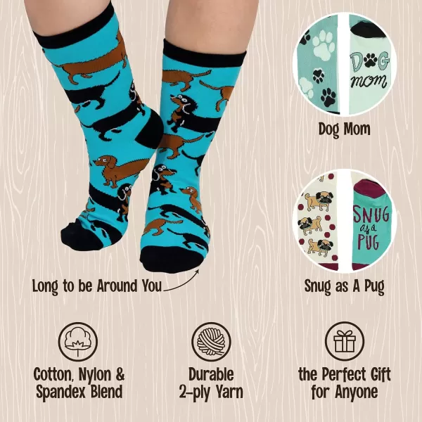 Lazy One Sock Bundle Animal Designs Womens Sizes 5595 Mens Sizes 4575Dog Lover Sock Pack