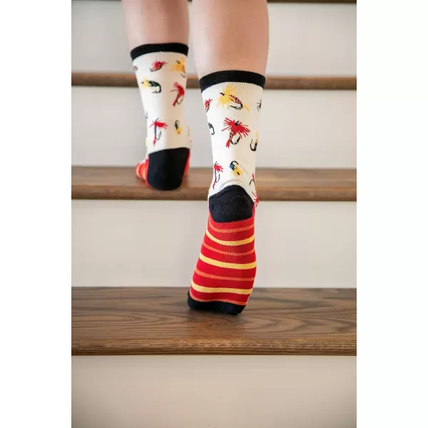 Lazy One Sock Bundle Animal Designs Womens Sizes 5595 Mens Sizes 4575Fishing Sock Pack