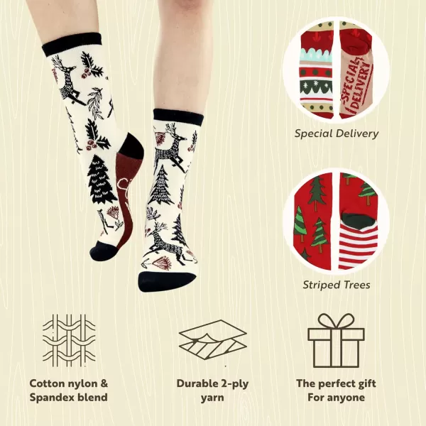 Lazy One Sock Bundle Animal Designs Womens Sizes 5595 Mens Sizes 4575Fun Christmas Sock Pack