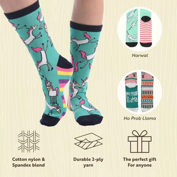 Lazy One Sock Bundle Animal Designs Womens Sizes 5595 Mens Sizes 4575Fun Fanasty Sock Pack