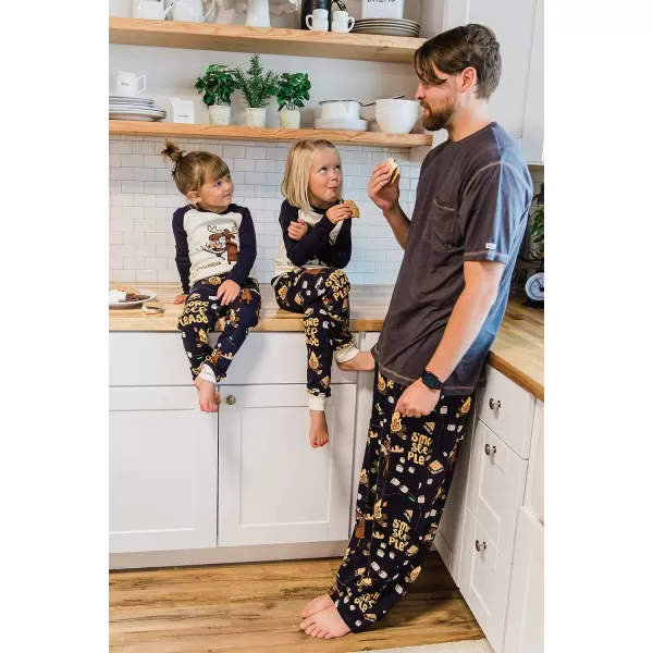 Lazy One Warm LongSleeve PJ Sets for Girls and Boys Cozy Comfy Funny Kids Pajama Sets Animal Bear ampamp MooseSmore Sleep Pajama Sets